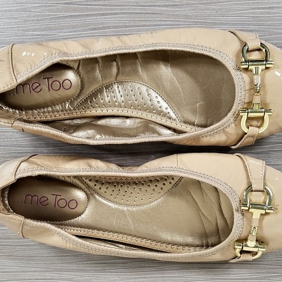 Me Too 'Legend 2.0' Ballet Flat, Driftwood Patent Leather, Womens Size 7.5 M - Picture 8 of 11